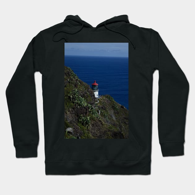 Lighthouse at Makapu'u Point, Oahu Hoodie by seacucumber